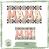 MAMA & MINI Retro Daisy – Design für Mama-Tochter-Looks, Bügelbilder, Druck - Sewando