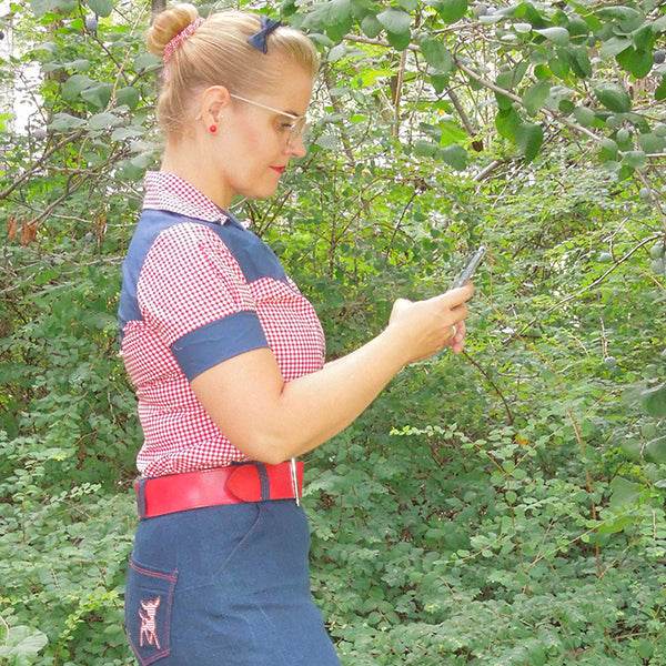 Vintagebluse mit Passe | PDF Schnittmuster + Anleitung PDF | Gr. 32-58 | advanced | deutsch : - Sewando