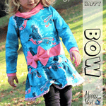 Happy Bow Größen 74 - 140 Tunika + Kleid Schnittmuster - Sewando