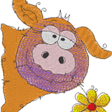 Stickdatei - Happy Stitching Schwein - Sewando