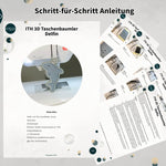 Stickdatei Delfin 3D-Anhänger für 10x10 Rahmen - Sewando