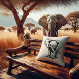 Stickdatei Elefant Baby "Rosy" - realistisch - FÜR HELLE STOFFE