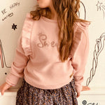 Schnittmuster Pullover Gr.56-128 - Sweater Lola mini - inkl. Beamerdatei - Sewando