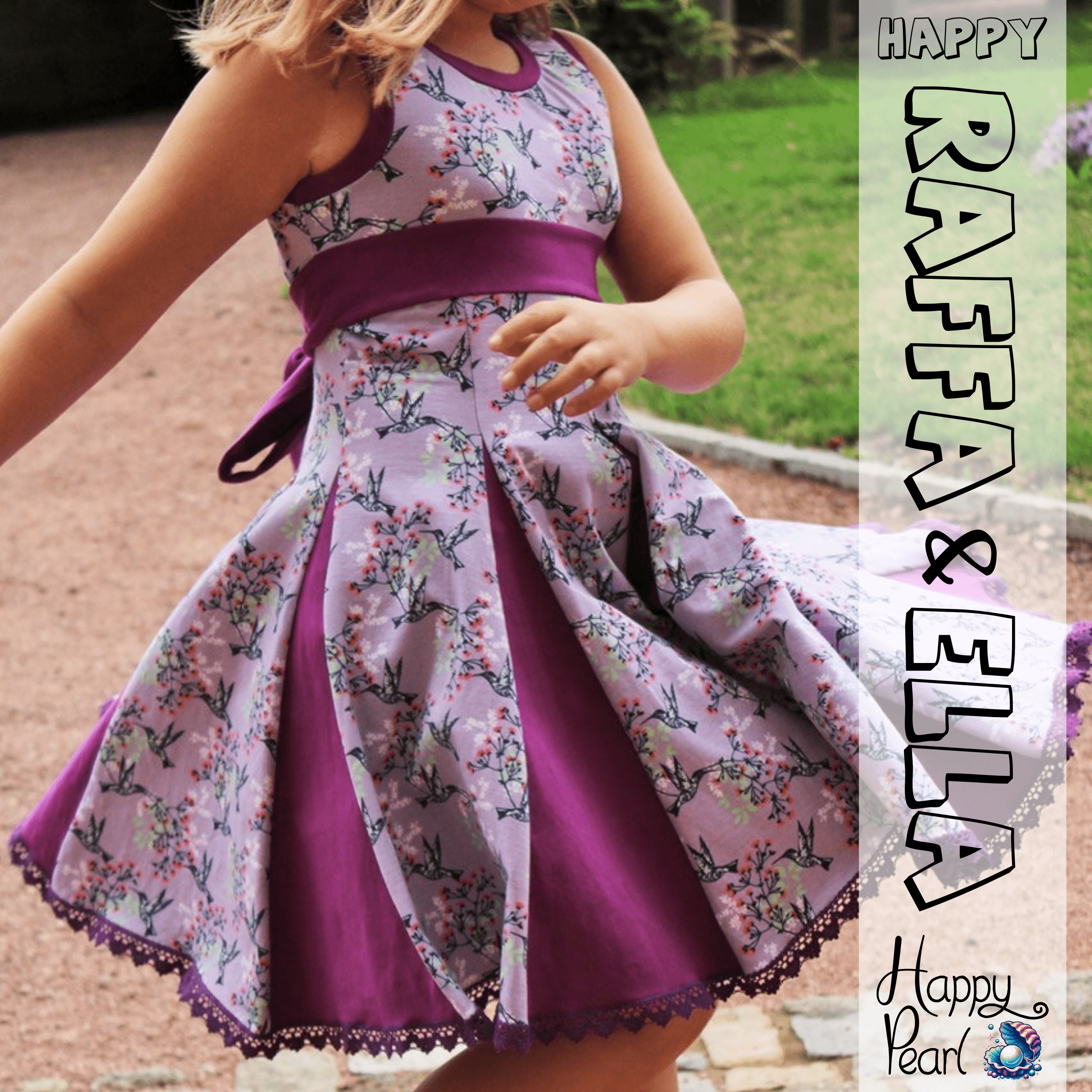 Happy Raffa & Ella - Gr. 86-164 - Crop Pulli + Kleid Schnittmuster - Sewando
