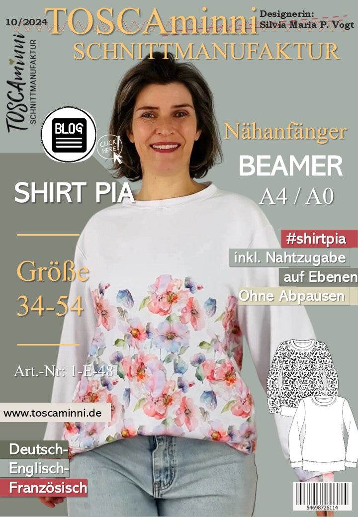 Schnittmuster Damen Sweater Pia Gr. 34-54 - Sewando