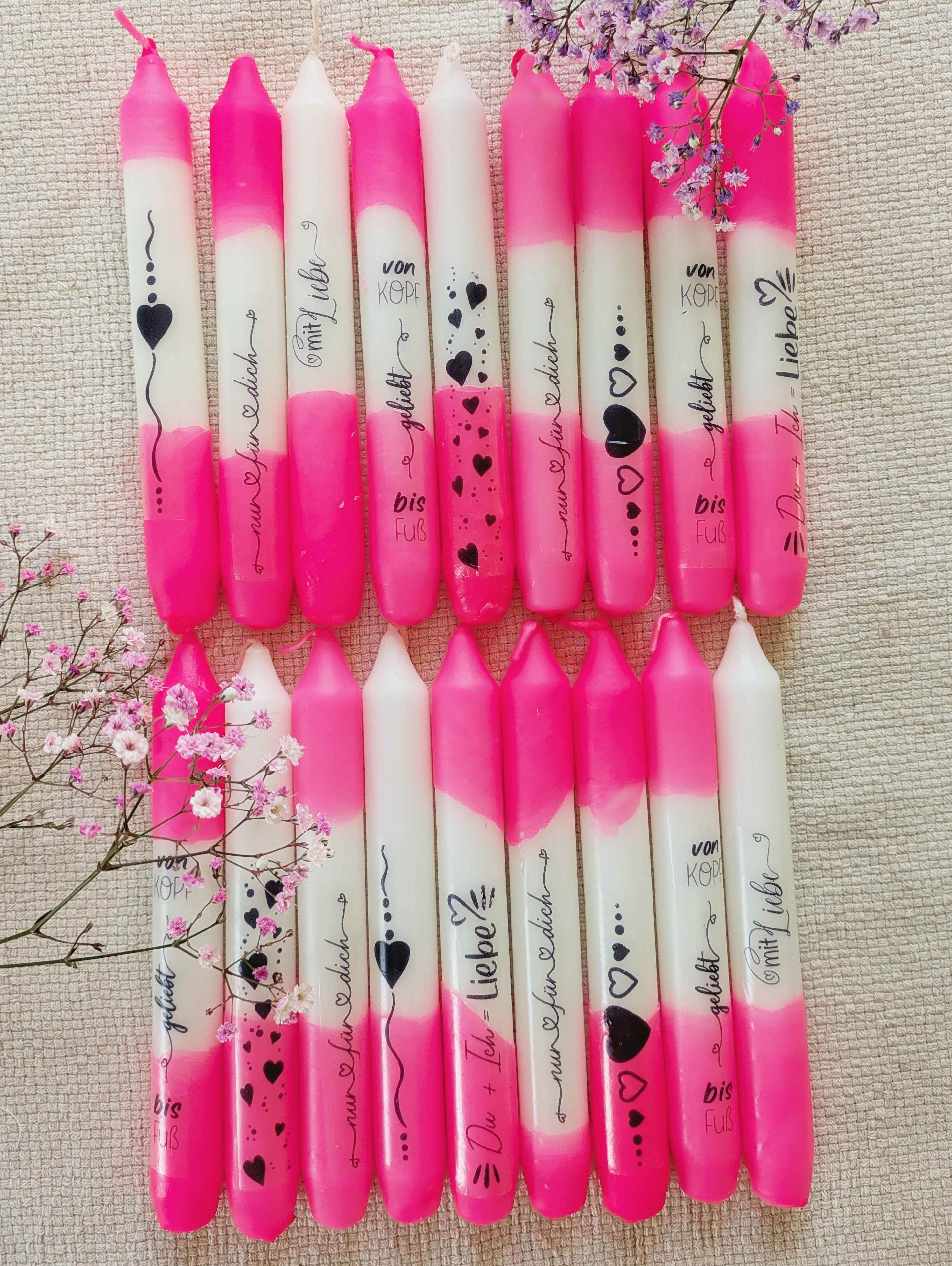 Kerzentattoo PDF Vorlage Liebe - Sewando