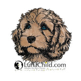 Stickdatei Applikation Cockapoo "Milli" - realistisch - FÜR HELLE & DUNKLE STOFFE