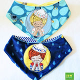Stickdatei Ahoi Matrose Junge - Rahmen 18x30 - Sewando