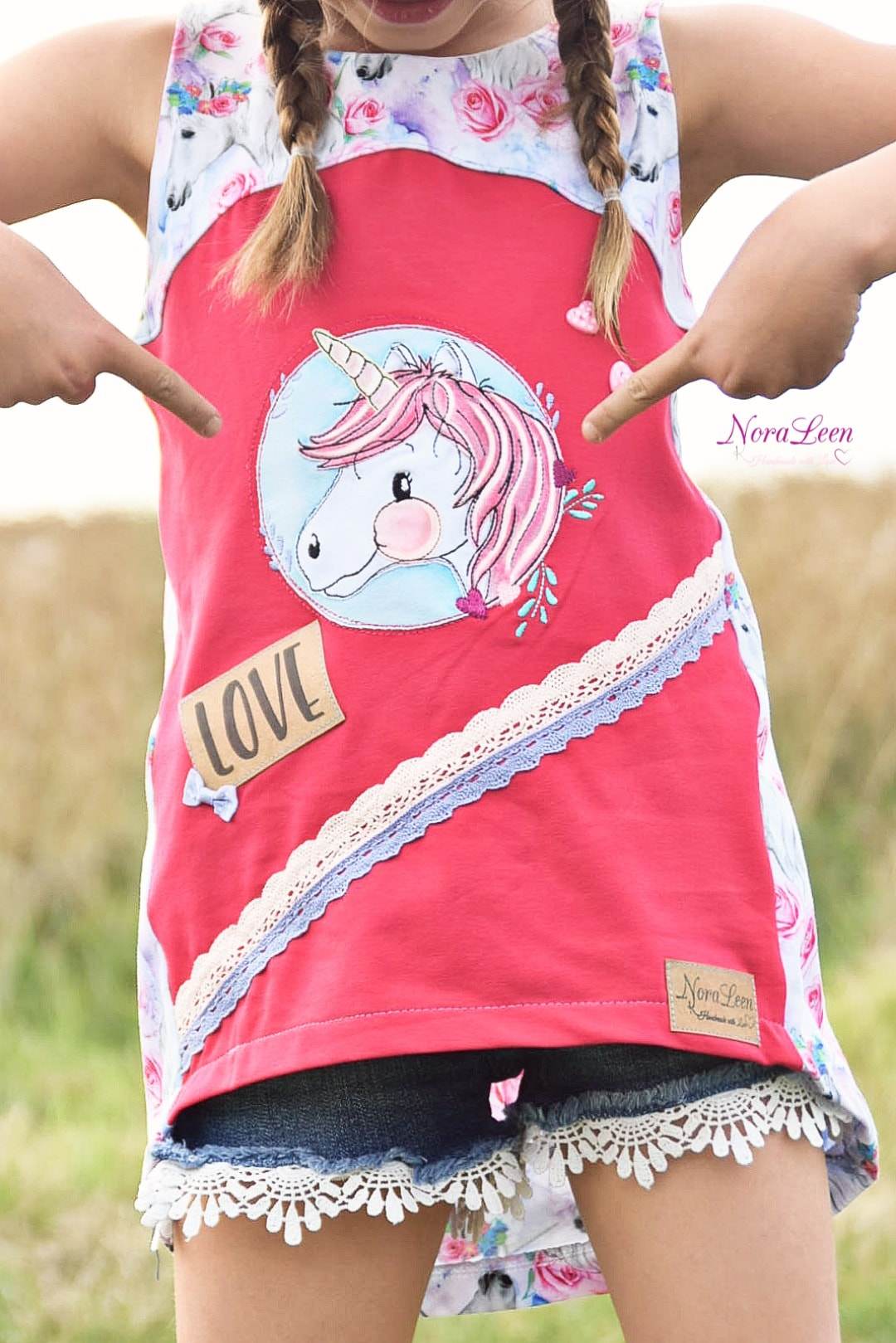 Stickdatei Einhornliebe - Rahmen 15x24 - Sewando