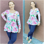 Schnittmuster Tunika, Shirt Aurora Gr. 32 bis 54 - Sewando