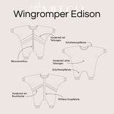 Wingromper Edison Schnittmuster Einteiler Gr. 56-104 - Sewando