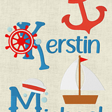 Stickdatei Schrift Maritim Set 111 - Sewando