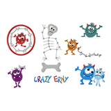 Stickdatei "Crazy Erny" für den Rahmen 10 cm x 10 cm, Skelett, Monster