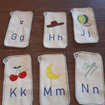 Stickdatei - ABC Lernkarten Alphabet von A-Z - Sewando