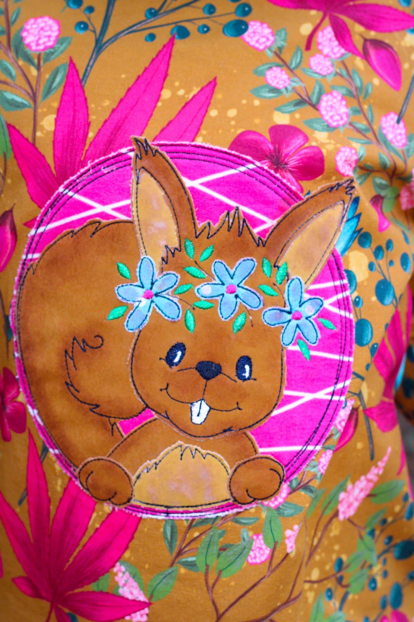 Stickdatei Hörnchen - Rahmen 20x28 - Sewando