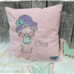 Mädchen mit Hut Stickdatei – ein Hauch von Sommer für deine Stickmaschine - Sewando