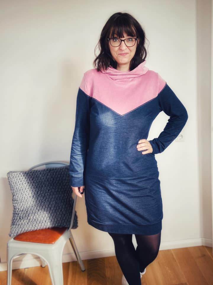 Hoodie Anneke Größe 32-54 inkl. Beamerdatei - Sewando