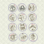 Stickdatei Sternzeichen Horoskop Button Set 980 - Sewando