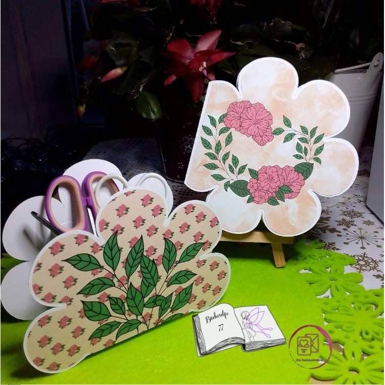 Digiset Blumen Herz Plotten, Sublimation, Drucken, Digistamp - Sewando