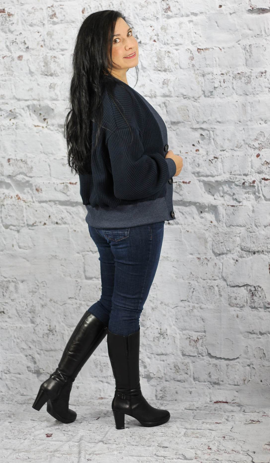 Schnittmuster Oversize Cardigan OBEREGGEN Gr. 32-56 : - Sewando