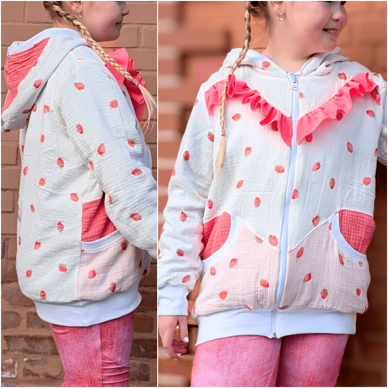 Schnittmuster Sweatjacke Benny Gr. 86 bis 152 - Sewando