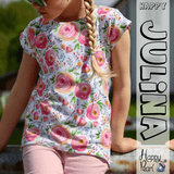 Happy Julina - Gr 86-164 - T-Shirt Schnitmuster - Sewando