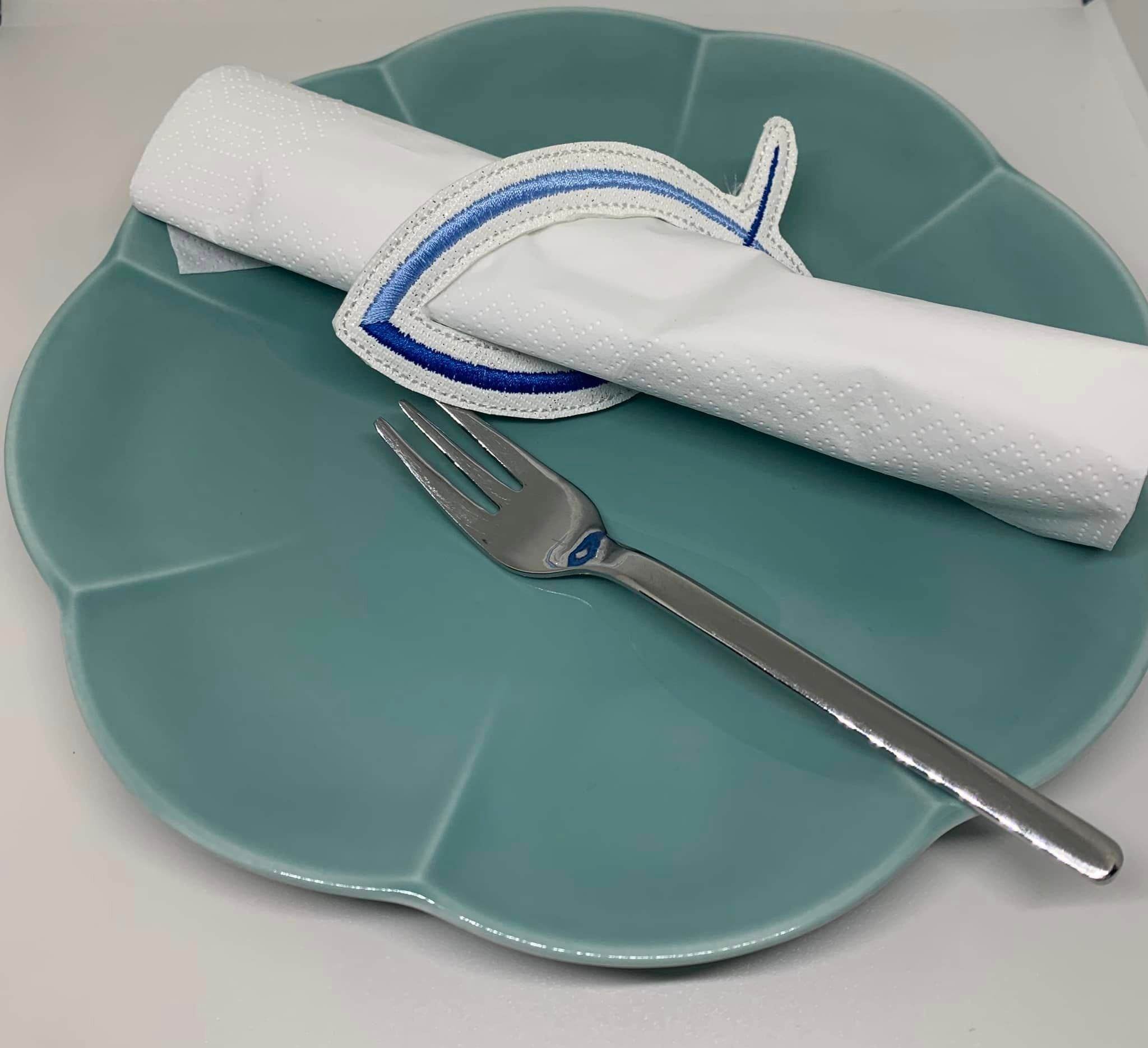 Stickdatei - Serviettenring Fisch ICHTHYS - Sewando