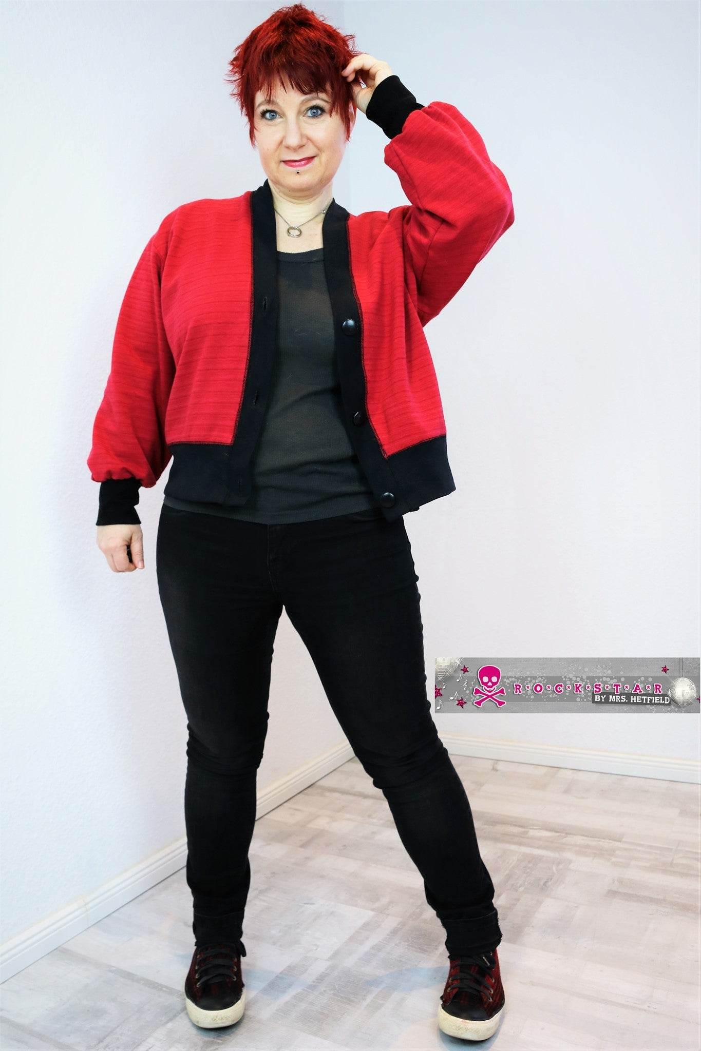 Schnittmuster Oversize Cardigan OBEREGGEN Gr. 32-56 : - Sewando