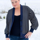 Schnittmuster Oversize Cardigan OBEREGGEN Gr. 32-56 : - Sewando