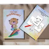 Malbuch, Malheft, Malvorlagen für Kinder | 30 tolle Tiere - Sewando