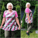 Schnittmuster Tunika, Shirt Aurora Gr. 32 bis 54 - Sewando