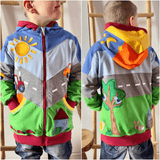 Schnittmuster Sweatjacke Benny Gr. 86 bis 152 - Sewando