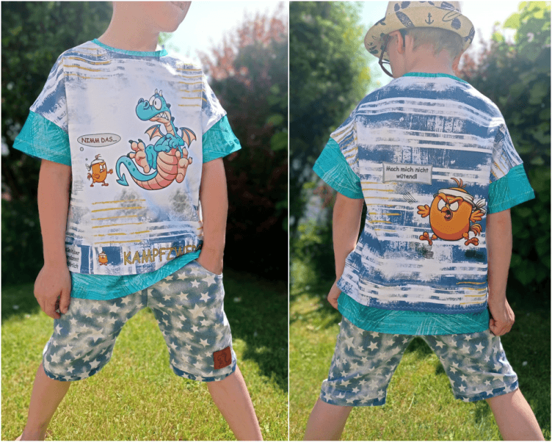 Schnittmuster Shirt AlldayDude Gr. 80 bis 152 - Sewando