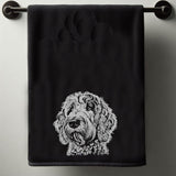 Stickdatei Golden Doodle "Camilla - realistisch - FÜR DUNKLE STOFFE