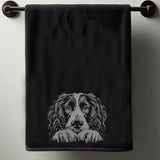 NEU Stickdatei Springer Spaniel "Ignazius" - realistisch - FÜR DUNKLE STOFFE