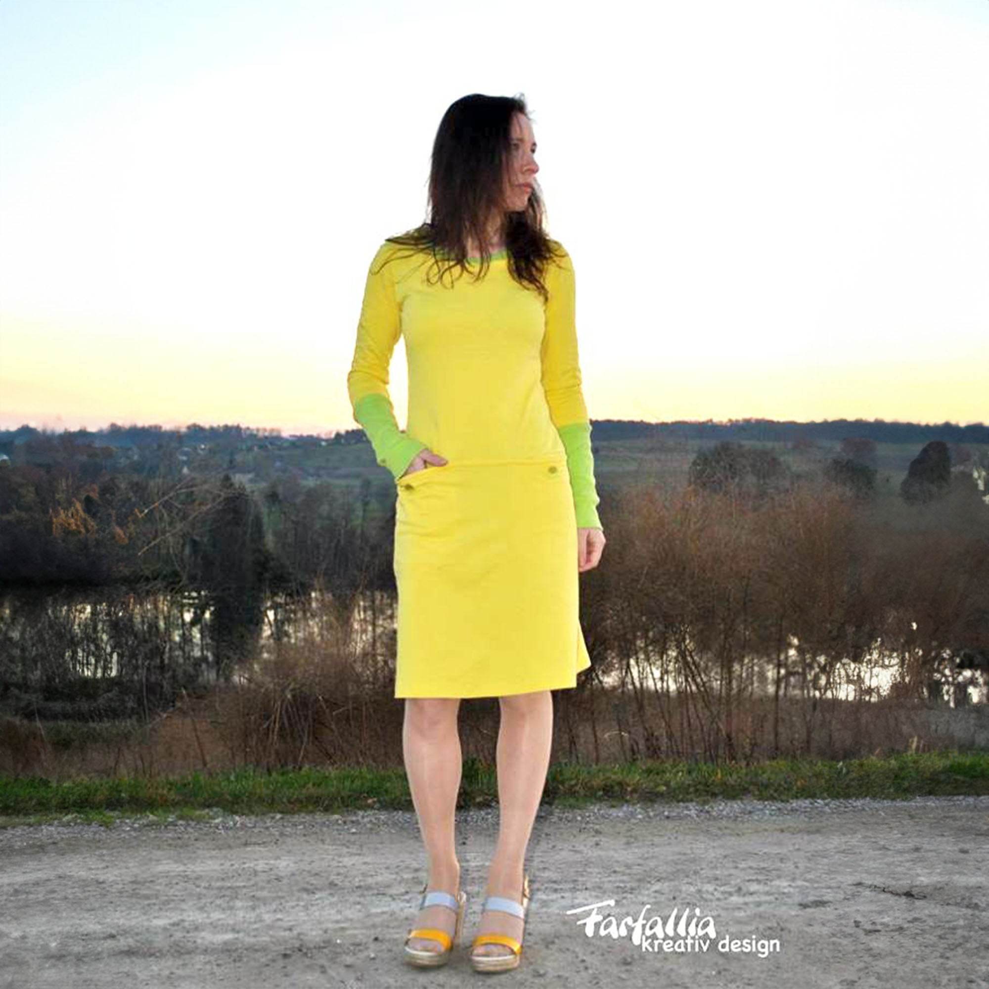 Schnittmuster Sweatkleid Aito - Größe 32 - 60 - Sewando