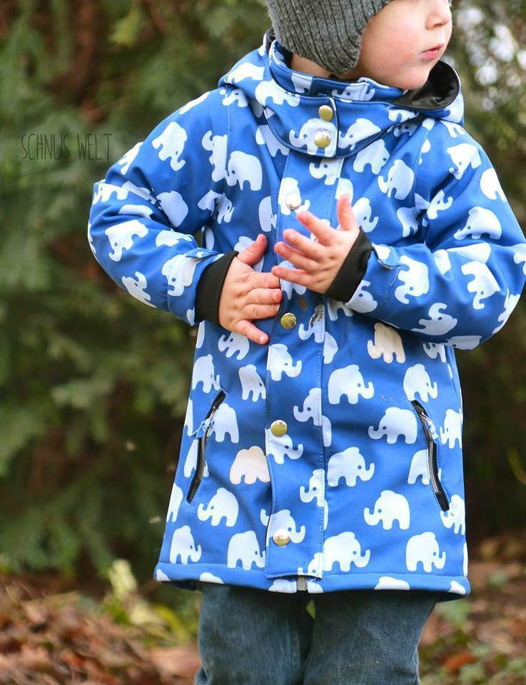 Mini Wetterheld Allwetter-Jacke, Winterjacke, Softshelljacke, Regenjacke für 69cm-104cm Körpergröße - Sewando