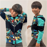 Schnittmuster Sweatjacke Benny Gr. 86 bis 152 - Sewando