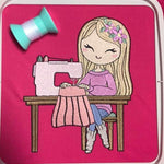 Mädchen Stickdatei – Nähglück und Herzenskunst für deine Stickmaschine - Sewando