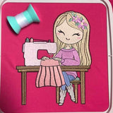 Mädchen Stickdatei – Nähglück und Herzenskunst für deine Stickmaschine - Sewando