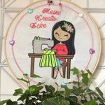 Mädchen Stickdatei – Nähglück und Herzenskunst für deine Stickmaschine - Sewando