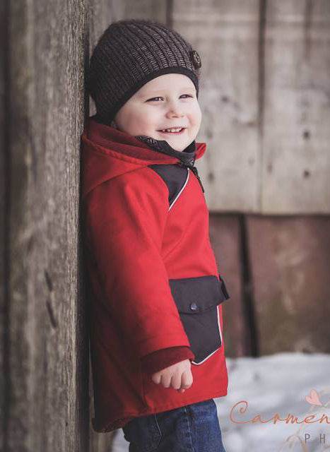 Mini Wetterheld Allwetter-Jacke, Winterjacke, Softshelljacke, Regenjacke für 69cm-104cm Körpergröße - Sewando