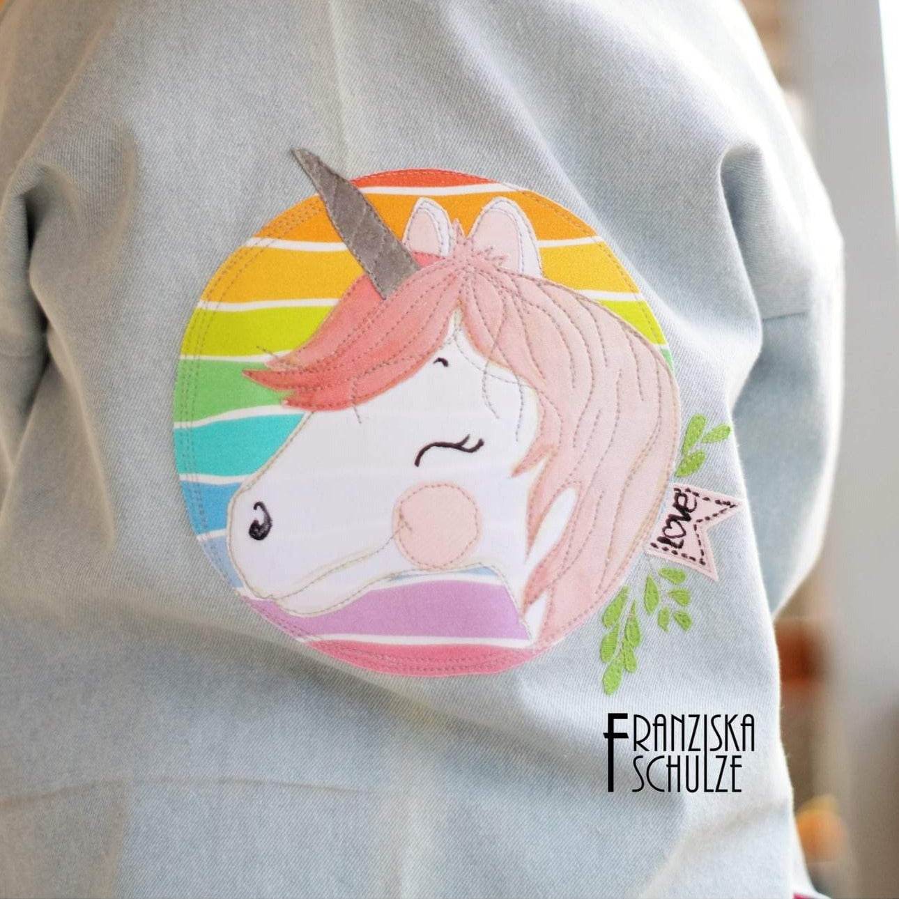 Applikationsvorlage Einhornliebe - Sewando