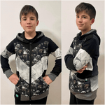 Schnittmuster Sweatjacke Benny Gr. 86 bis 152 - Sewando