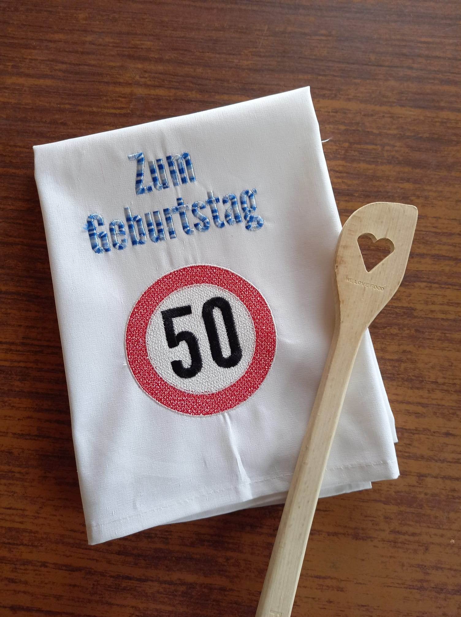 Stickdatei - Verkehrsschilder zum Geburtstag - Sewando