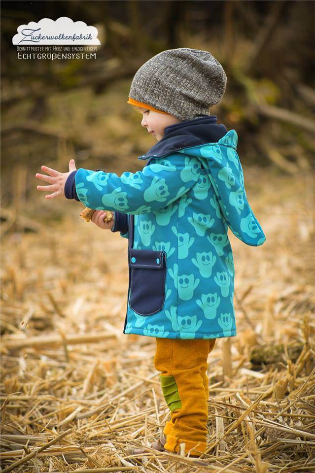 Mini Wetterheld Allwetter-Jacke, Winterjacke, Softshelljacke, Regenjacke für 69cm-104cm Körpergröße - Sewando