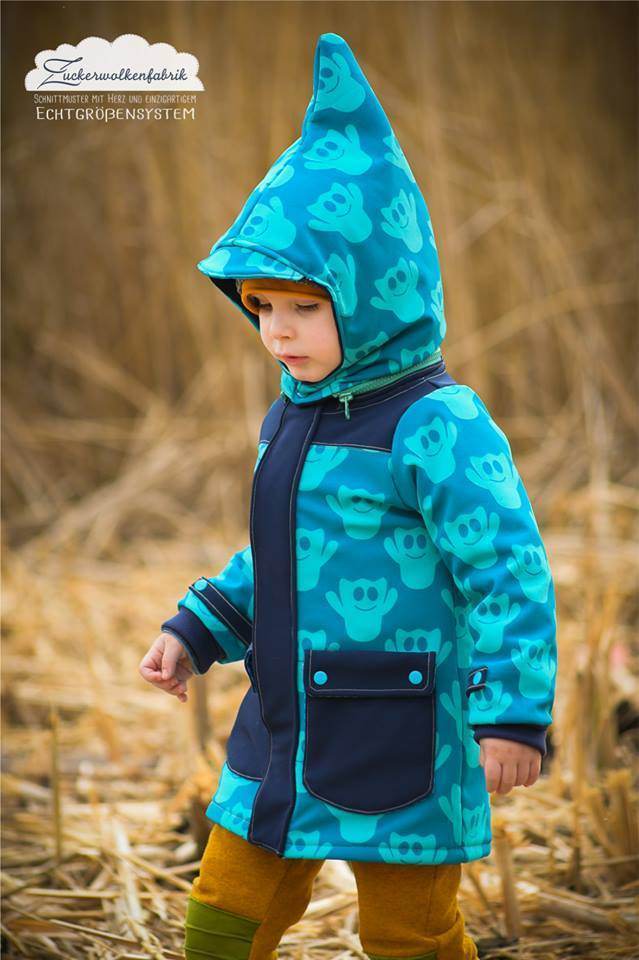 Mini Wetterheld Allwetter-Jacke, Winterjacke, Softshelljacke, Regenjacke für 69cm-104cm Körpergröße - Sewando