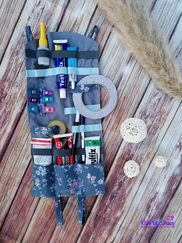 KlimBim Utensilo in 3 Größen (Haarschmuck, Spielsachen, Kosmetik, Medikamente) Schnittmuster - Sewando