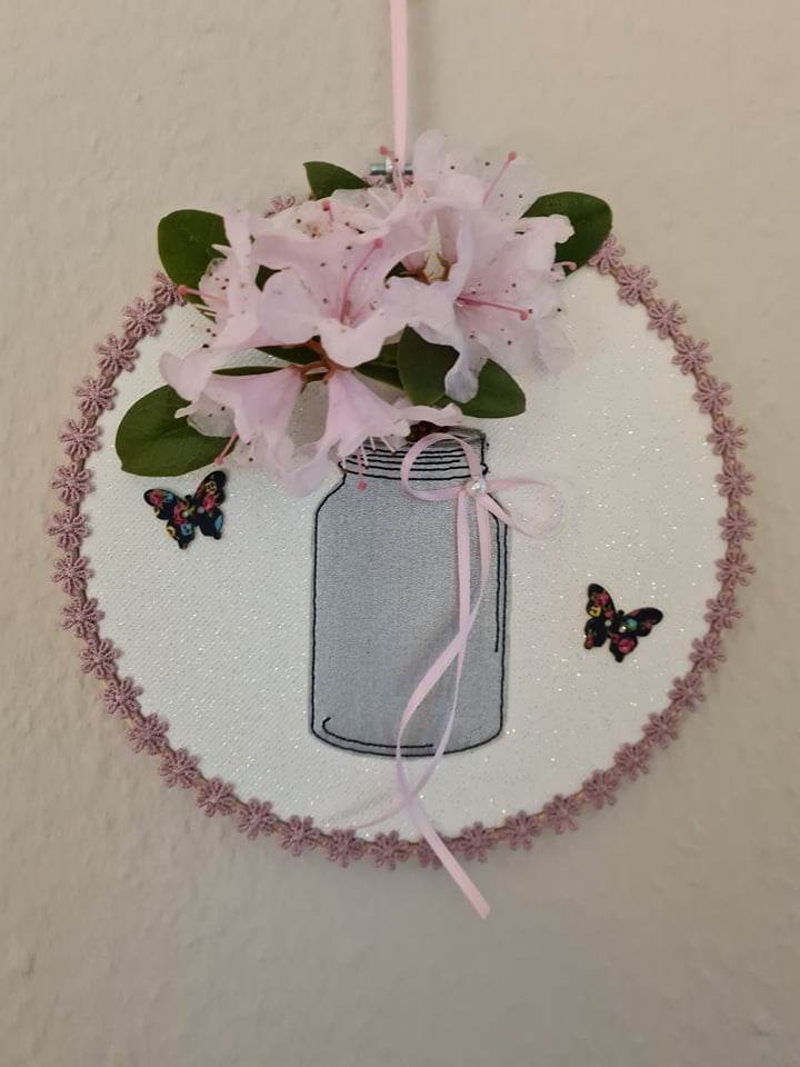 Stickdatei - Vase / Vorratsglas / Einmachglas in 7 Größen - Sewando