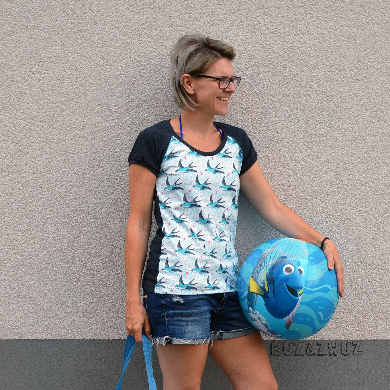 Schnittmuster Tunturi - Damen Raglanshirt Größe 32 - 60 - Sewando